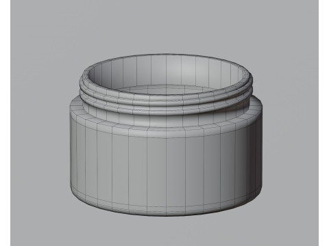 Cream jar 3D Model
