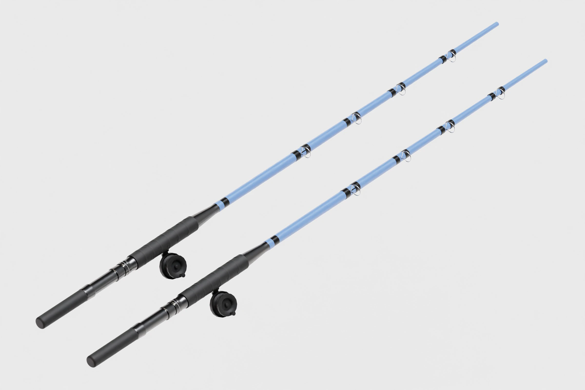 Fishing rod 3D Model .c4d .max .obj .3ds .fbx .stl .blend