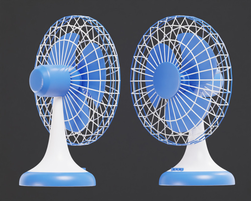 Table fan Modelo 3D .c4d .max .obj .3ds .fbx .stl .blend 