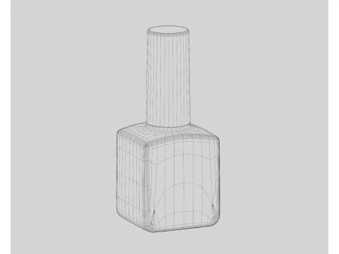 Bottiglia di smalto Modello 3D