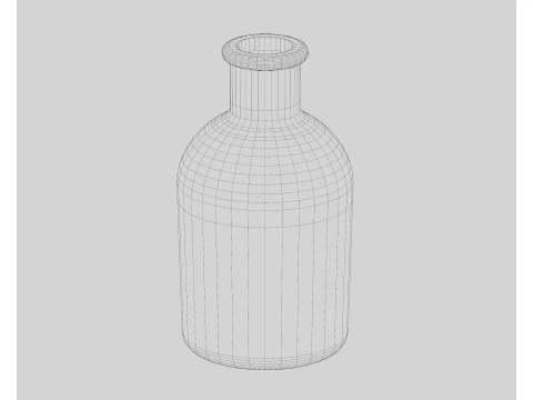 화장품병 3D 모델