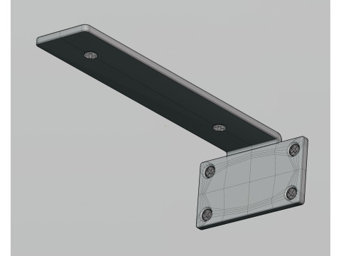 Metal shelf 3D Model