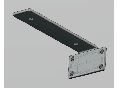 Metal shelf 3D Model