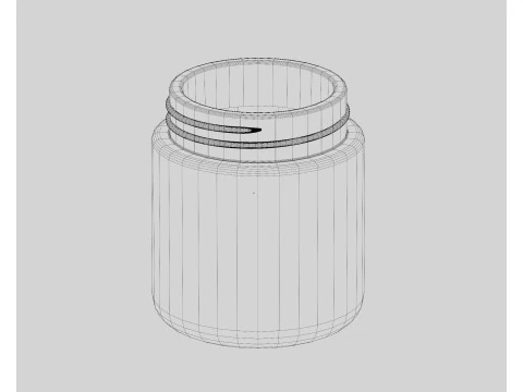 Cosmetic bottle 3D Model