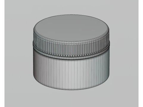 Cosmetic jar 3D Model