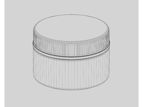 Cosmetic jar 3D 모델