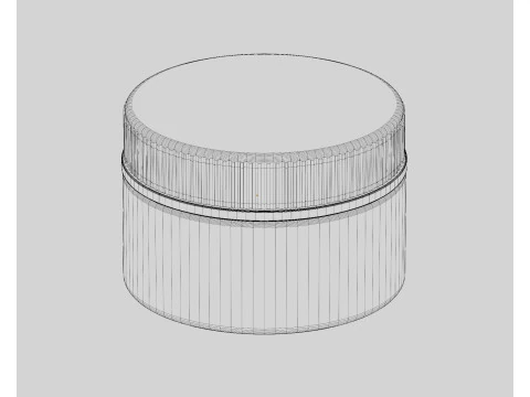 Cosmetic jar 3D Model