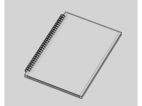 Notebook 3D Model