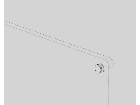 Placa acr&iacute;lica Modelo 3D