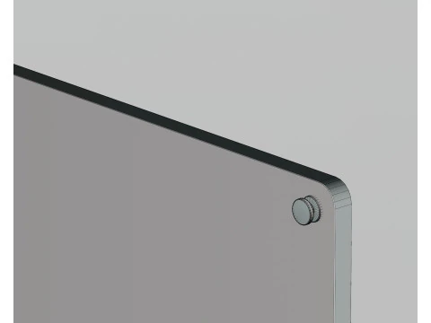 Placa acr&iacute;lica Modelo 3D