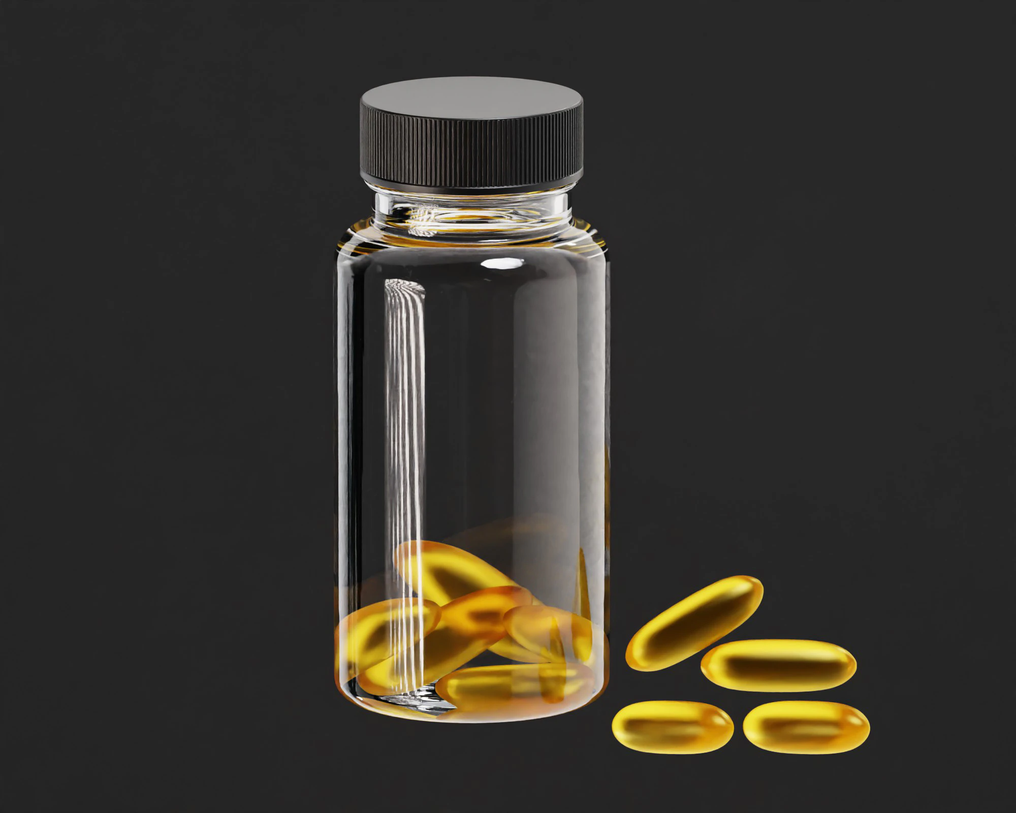 Pill Bottle 3D Model .c4d .max .obj .3ds .fbx .stl .blend 