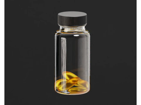 Pill Bottle 3D Model