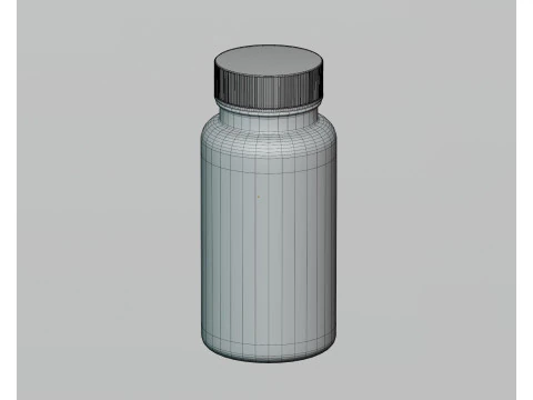 Pill Bottle 3D Model
