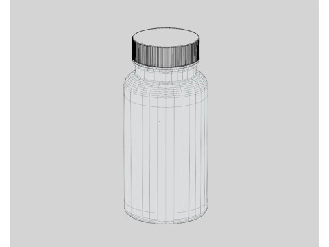 Pill Bottle 3D Model