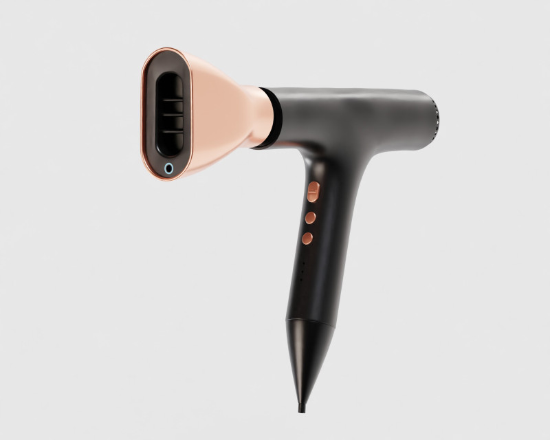 Hair dryer Model 3D .c4d .max .obj .3ds .fbx .stl .blend 