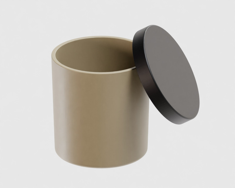 Candle jar 3D Model .c4d .max .obj .3ds .fbx .stl .blend 
