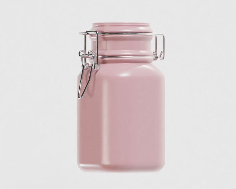 Kitchen glass jar 3D Модель .c4d .max .obj .3ds .fbx .stl .blend 