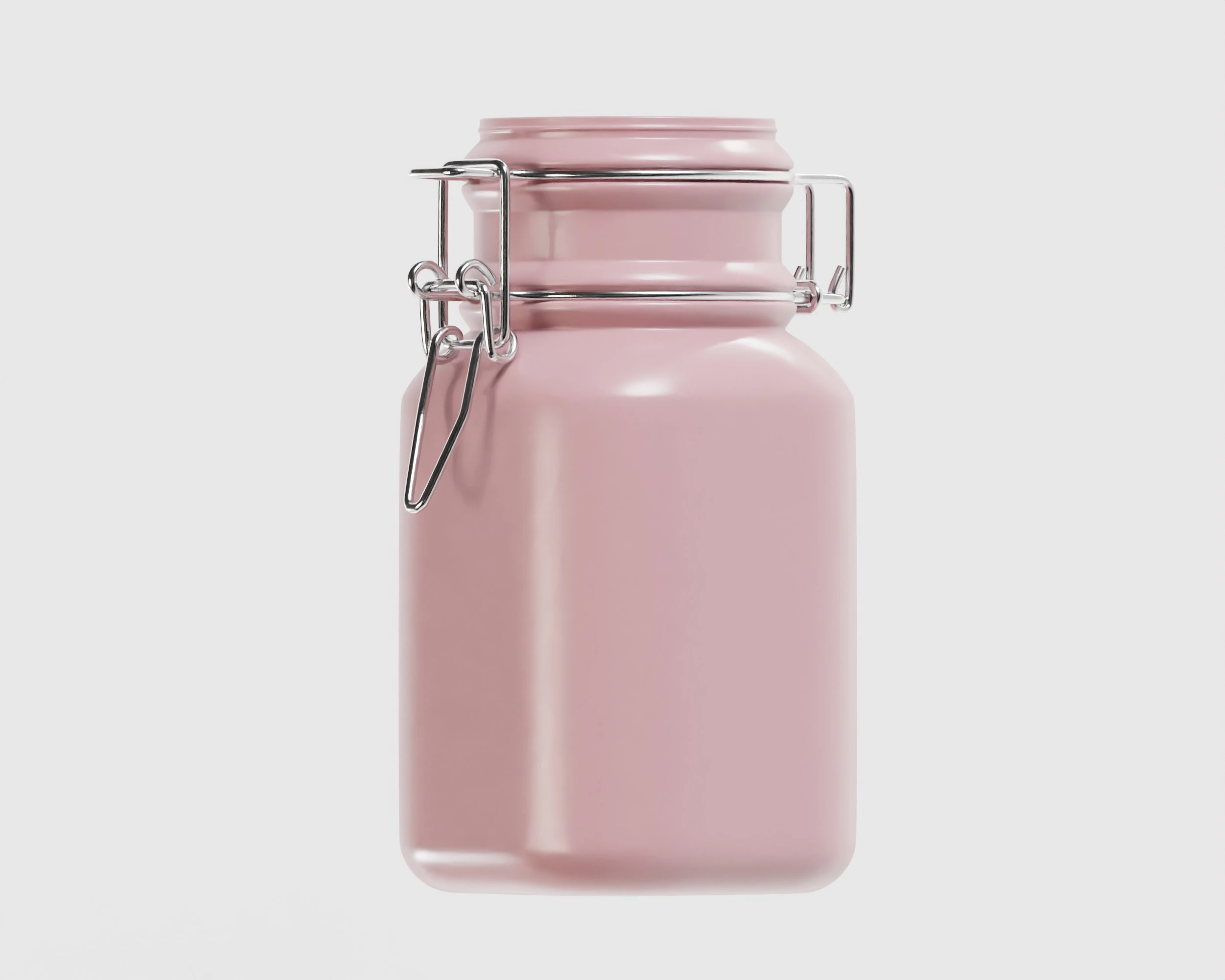 Kitchen glass jar 3D Model .c4d .max .obj .3ds .fbx .stl .blend 