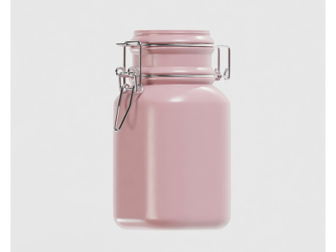Kitchen glass jar 3D मॉडल