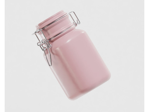 Kitchen glass jar 3D Модель