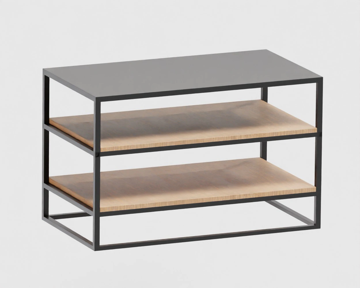 Wooden shelf 3D Model .c4d .max .obj .3ds .fbx .stl .blend 