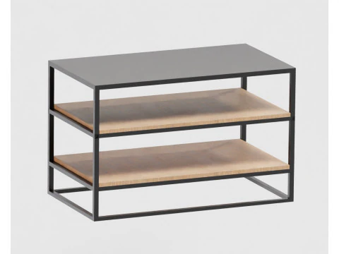 Drewniana p&oacute;łka Model 3D