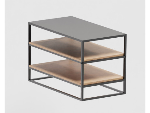 Wooden shelf Modelo 3D
