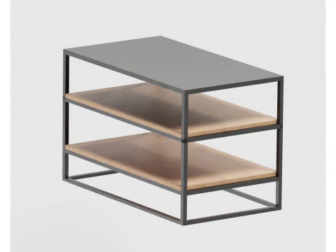 Wooden shelf 3D Model