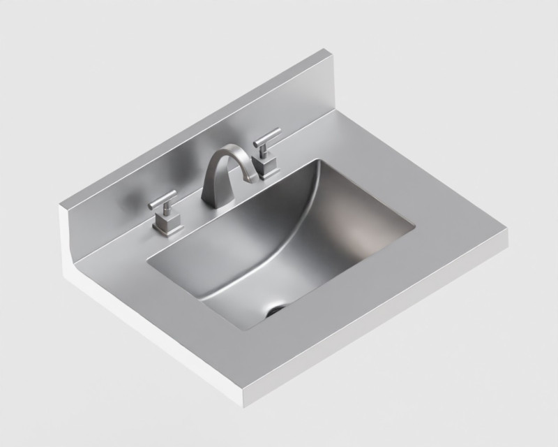 Kitchen Sink 3D Model .c4d .max .obj .3ds .fbx .stl .blend 