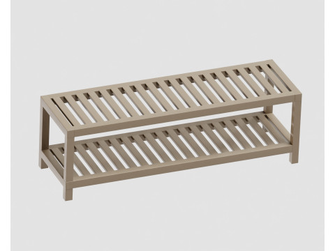 Wooden shelf 3D Model