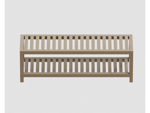 Wooden shelf 3D 모델