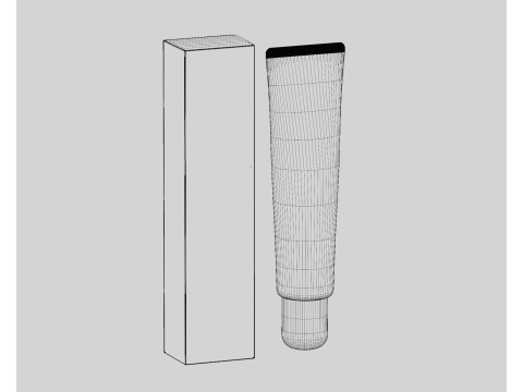 Cosmetic tube 3D 模型