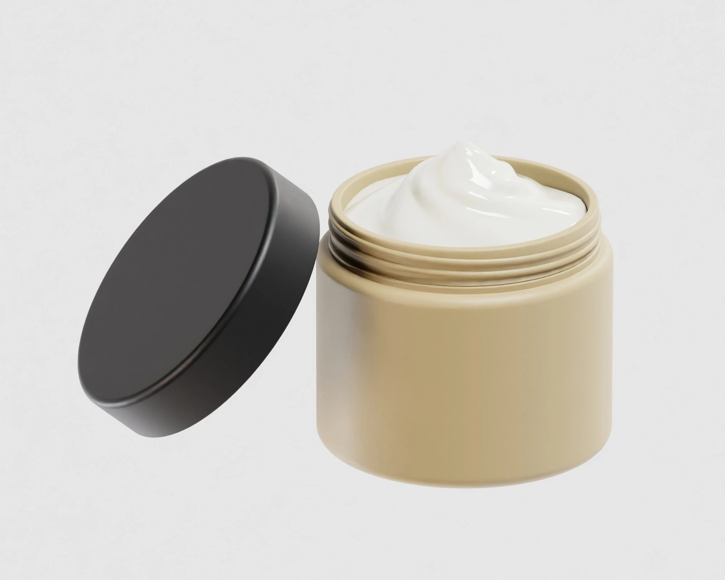 Cream jar 3D Model .c4d .max .obj .3ds .fbx .stl .blend 