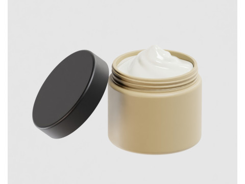 Cream jar 3D Model