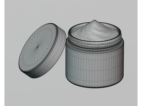 Cream jar Modelo 3D