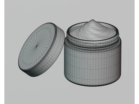 Cream jar 3D Model