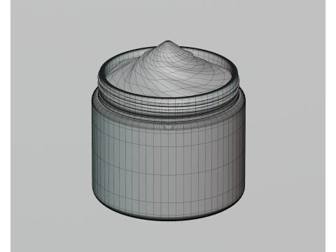 Cream jar 3D Model