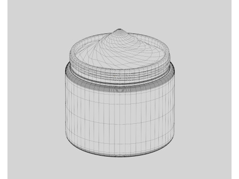 Cream jar Modelo 3D