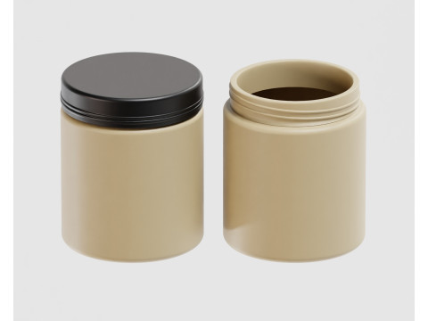 Cream jar 3D Model