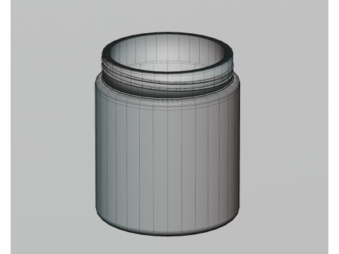 Cream jar Modelo 3D