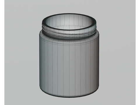 Cream jar 3D Model