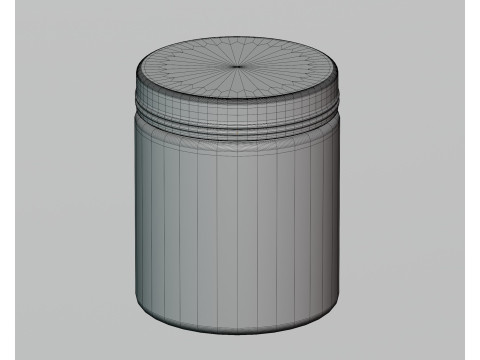 Cream jar Modelo 3D