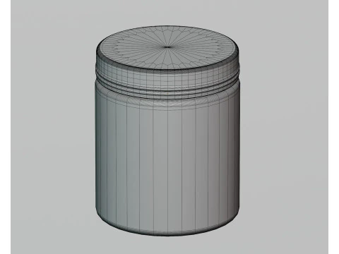 Cream jar 3D Model