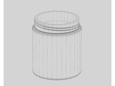 Cream jar Modelo 3D