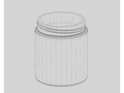 Cream jar 3D Model