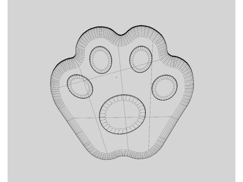 Patte de chien Modèle 3D