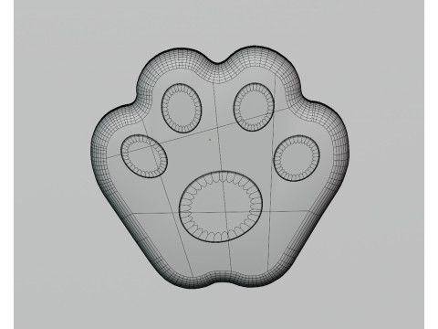 Patte de chien Modèle 3D