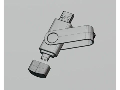 Pendrive Modelo 3D
