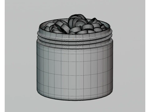 Dog food jar 3D Model