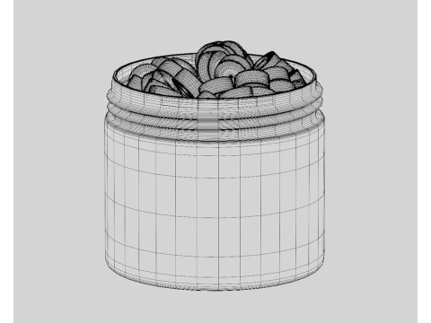 Dog food jar 3D Model